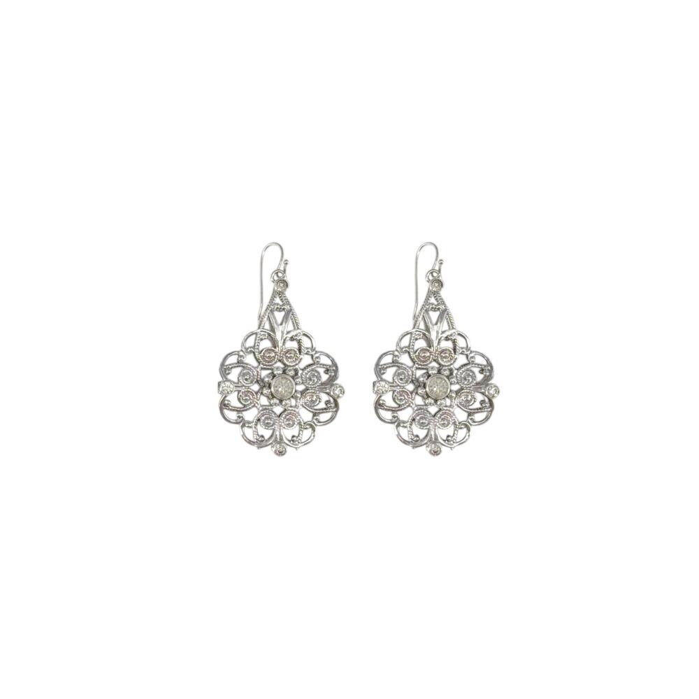 VIRGINS SAINTS & ANGELS VSA Snow White Flower Drop Earrings Once Upon a Time